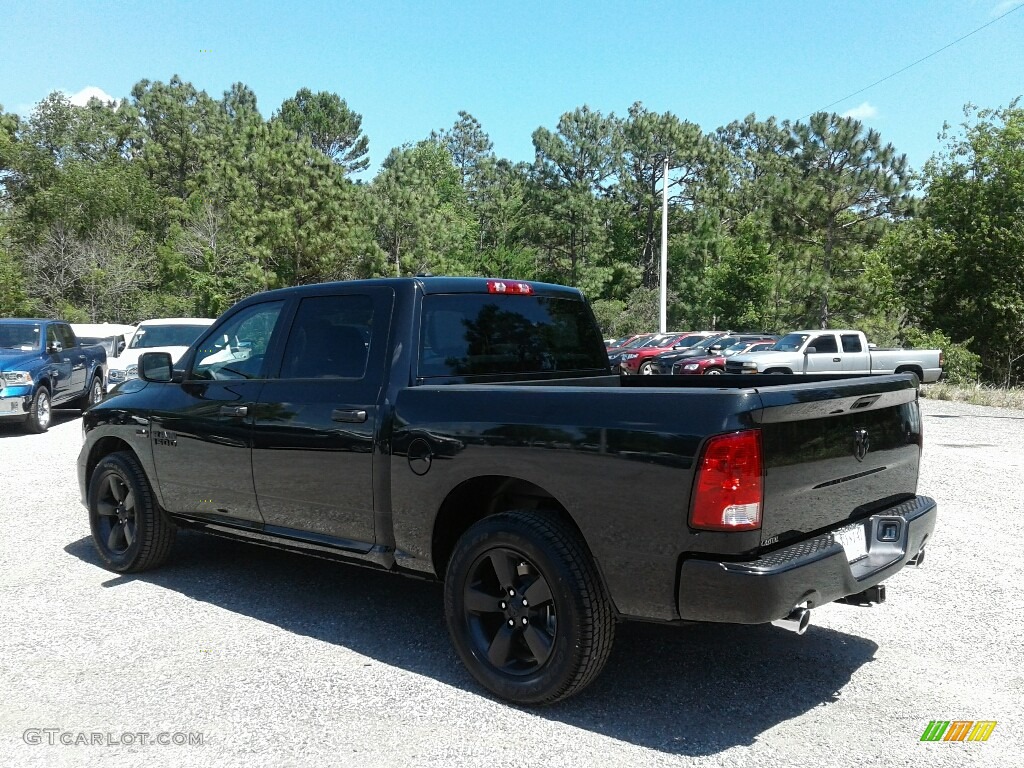 2018 1500 Express Crew Cab - Brilliant Black Crystal Pearl / Black/Diesel Gray photo #3