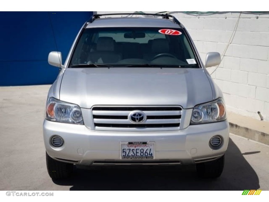 2007 Highlander  - Millenium Silver Metallic / Ash Gray photo #7