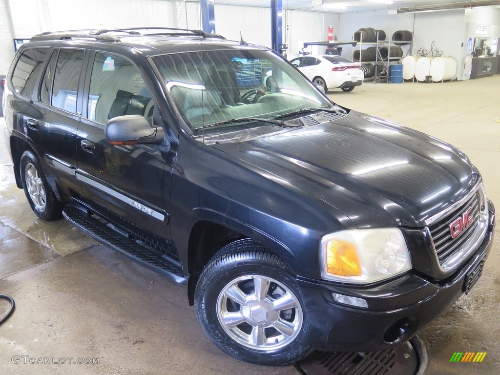 2004 Envoy SLT 4x4 - Onyx Black / Dark Pewter photo #6