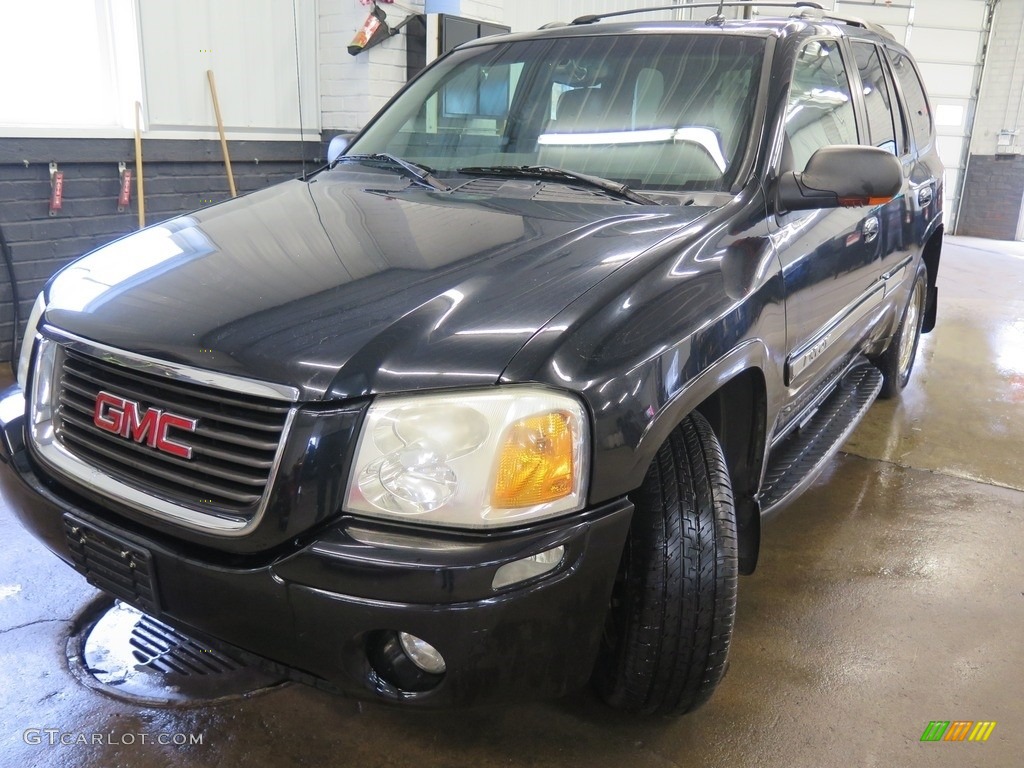 2004 Envoy SLT 4x4 - Onyx Black / Dark Pewter photo #8