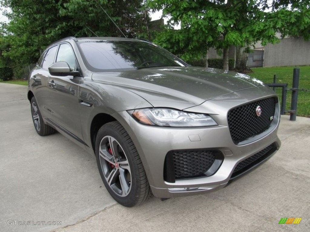 Silicon Silver Metallic 2018 Jaguar F-PACE S AWD Exterior Photo #126831578