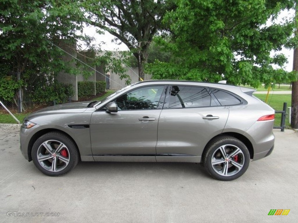 Silicon Silver Metallic 2018 Jaguar F-PACE S AWD Exterior Photo #126831701