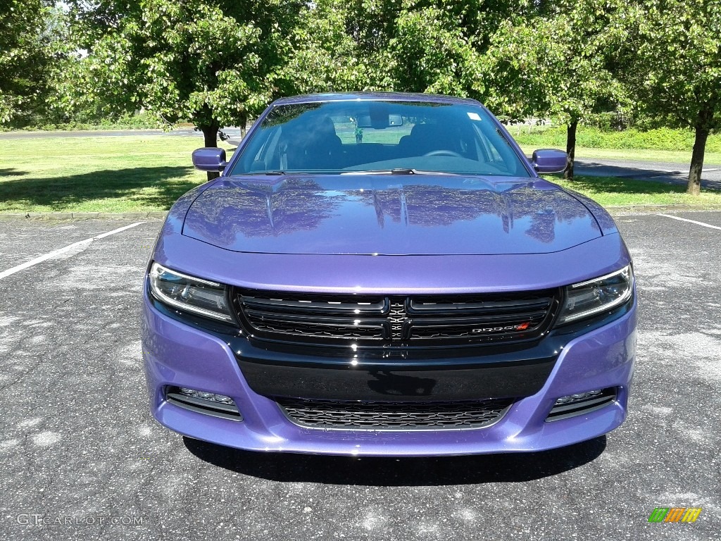 2018 Charger R/T - Plum Crazy Pearl / Black photo #3