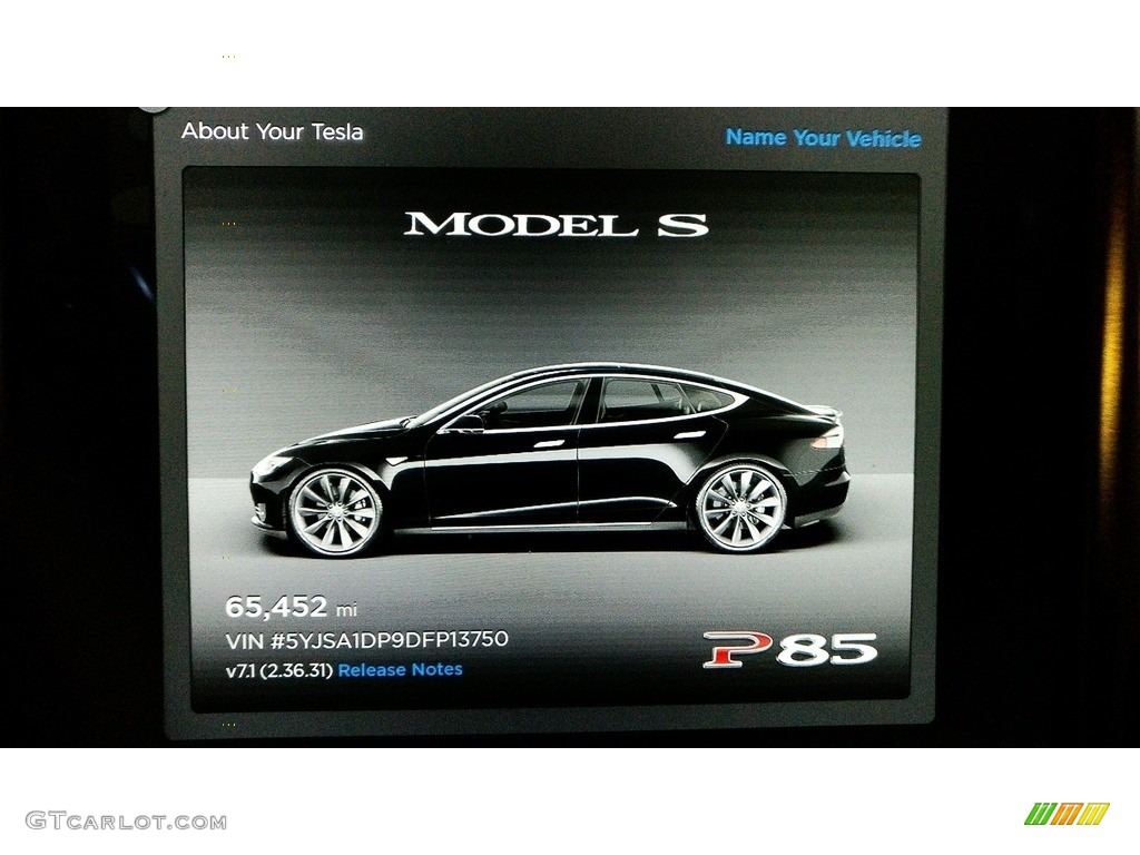 2013 Model S P85 Performance - Black / Black photo #8