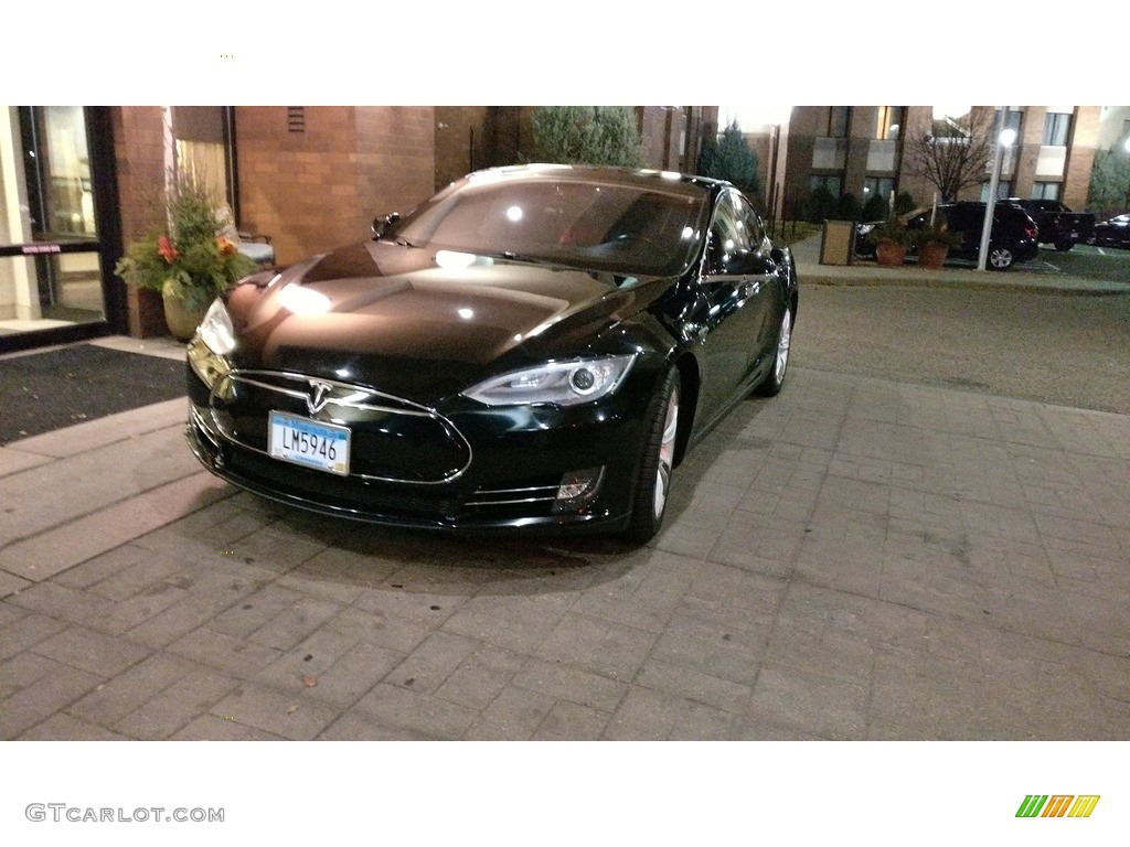 2013 Model S P85 Performance - Black / Black photo #13