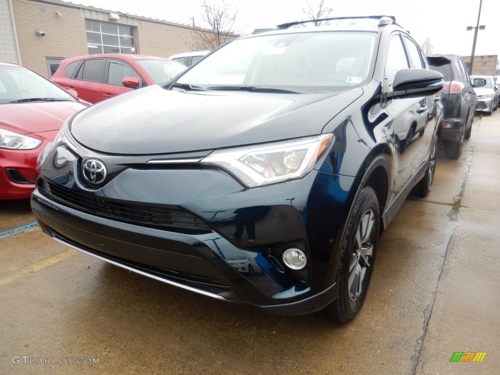 2018 RAV4 XLE - Galactic Aqua Mica / Ash photo #1