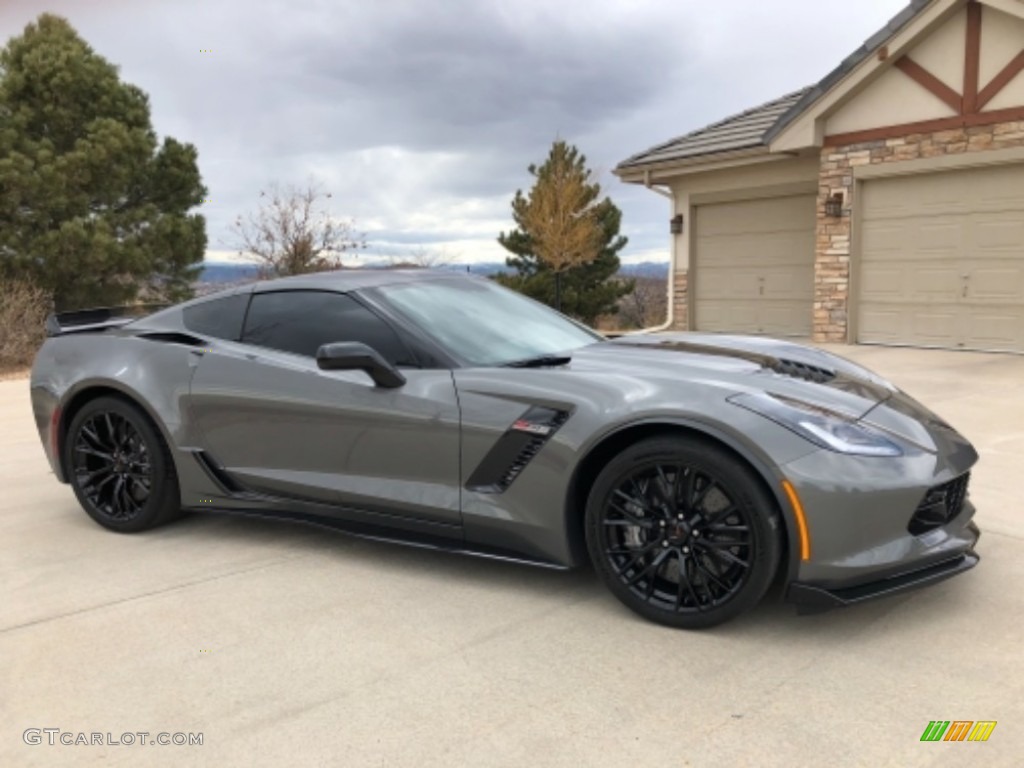 2016 Corvette Z06 Coupe - Shark Gray Metallic / Jet Black photo #7