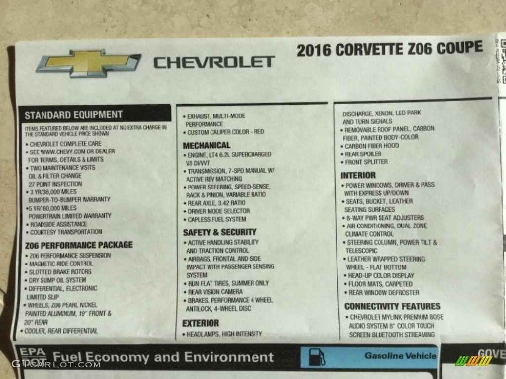 2016 Corvette Z06 Coupe - Shark Gray Metallic / Jet Black photo #20