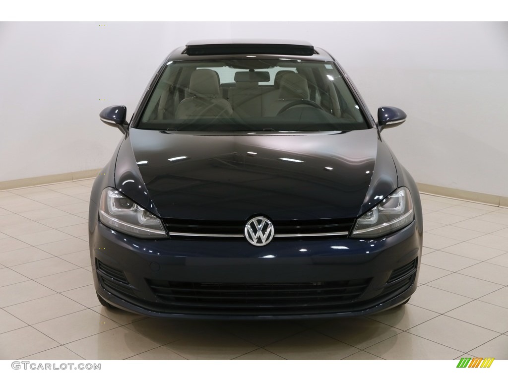 2015 Golf 4 Door 1.8T S - Night Blue Metallic / Beige photo #2