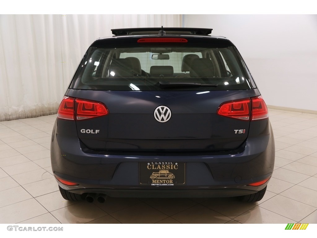 2015 Golf 4 Door 1.8T S - Night Blue Metallic / Beige photo #17