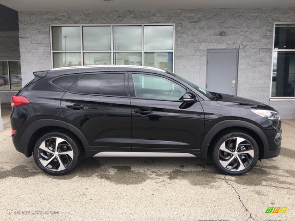 Black Noir Pearl 2018 Hyundai Tucson Sport AWD Exterior Photo #126845291