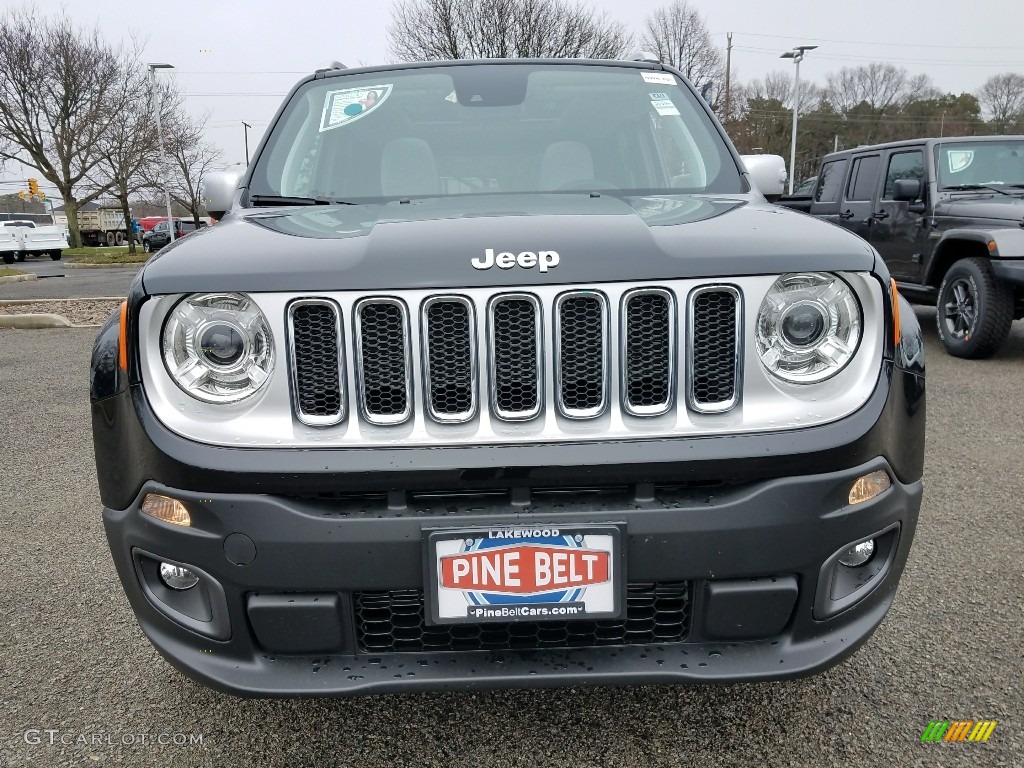 2018 Renegade Limited 4x4 - Black / Black/Ski Grey photo #2