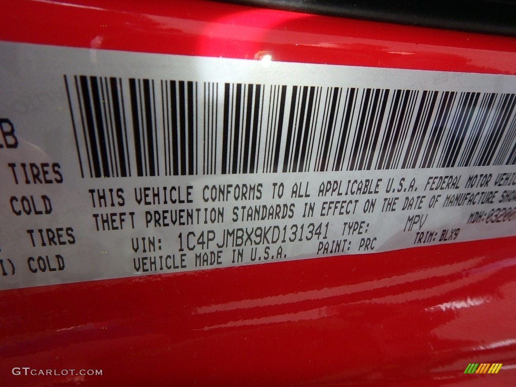 2019 Cherokee Color Code PRC for Firecracker Red Photo #126851087