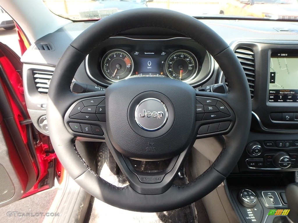 2019 Jeep Cherokee Trailhawk Elite 4x4 Black Steering Wheel Photo #126851234