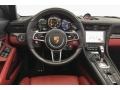 Bordeaux Red 2017 Porsche 911 Turbo S Cabriolet Dashboard