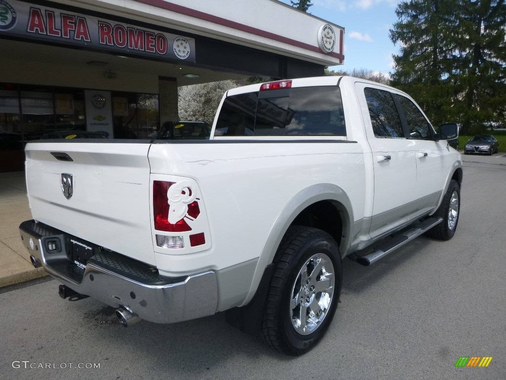 2009 Ram 1500 Laramie Crew Cab 4x4 - Stone White / Dark Slate Gray photo #2