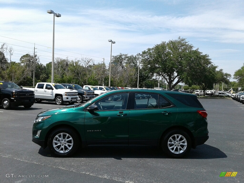 2018 Equinox LS - Ivy Metallic / Medium Ash Gray photo #2