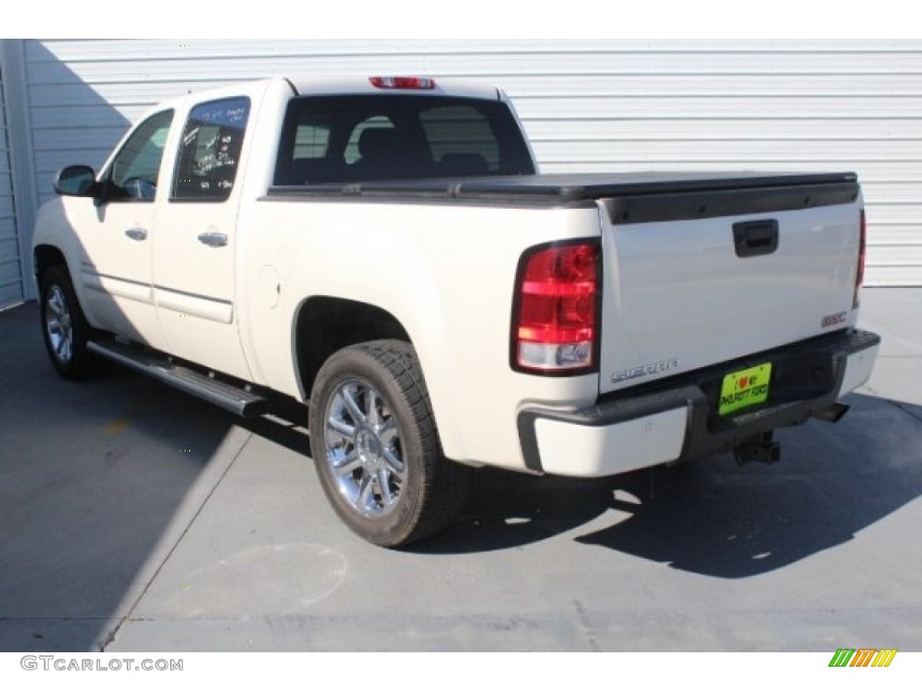 2013 Sierra 1500 Denali Crew Cab - White Diamond Tricoat / Cocoa/Light Cashmere photo #9