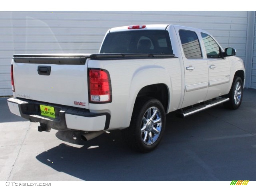 2013 Sierra 1500 Denali Crew Cab - White Diamond Tricoat / Cocoa/Light Cashmere photo #11