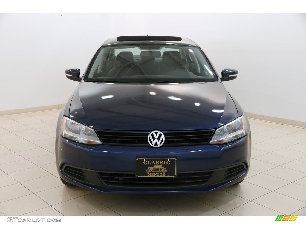 2012 Jetta SE Sedan - Tempest Blue Metallic / Titan Black photo #2