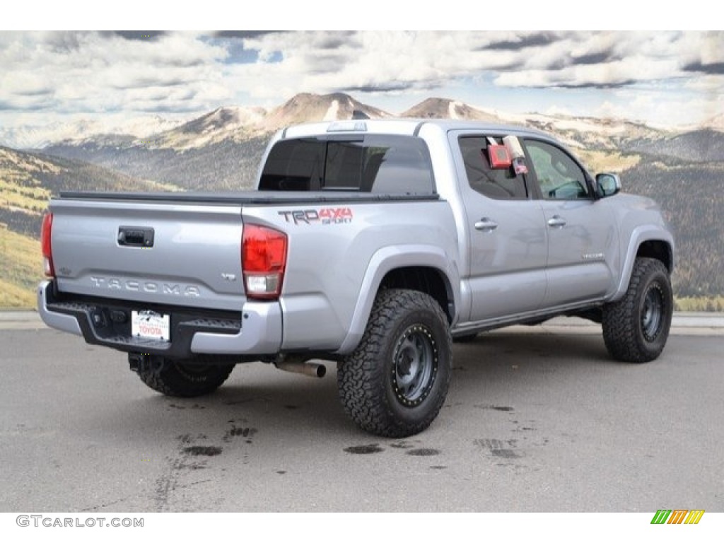 2017 Tacoma TRD Sport Double Cab 4x4 - Silver Sky Metallic / Cement Gray photo #3