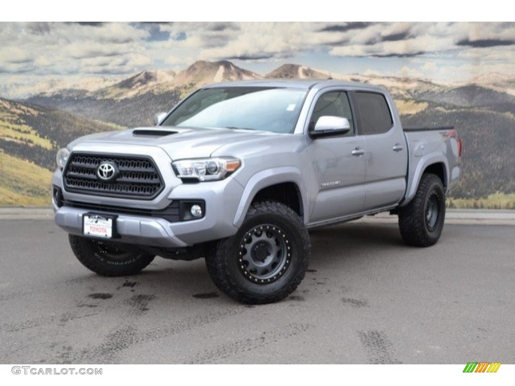 2017 Tacoma TRD Sport Double Cab 4x4 - Silver Sky Metallic / Cement Gray photo #5