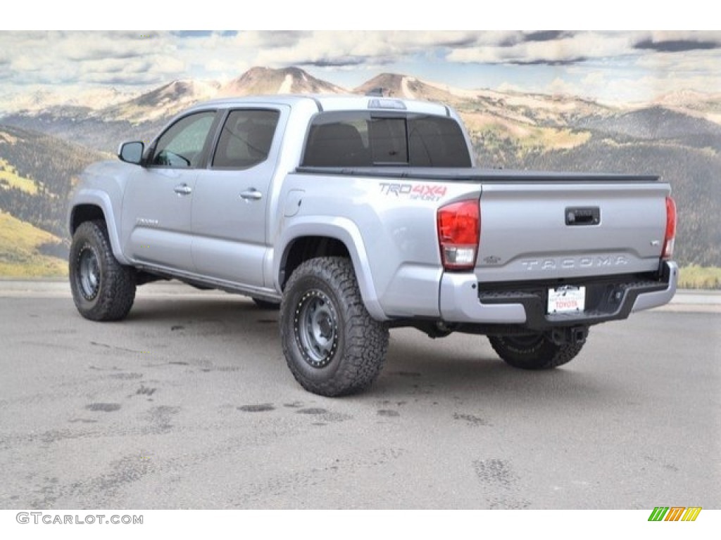 2017 Tacoma TRD Sport Double Cab 4x4 - Silver Sky Metallic / Cement Gray photo #8
