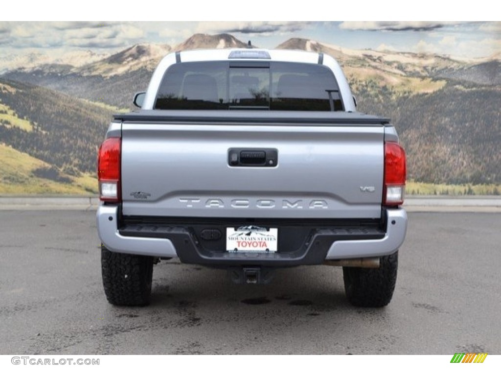 2017 Tacoma TRD Sport Double Cab 4x4 - Silver Sky Metallic / Cement Gray photo #9