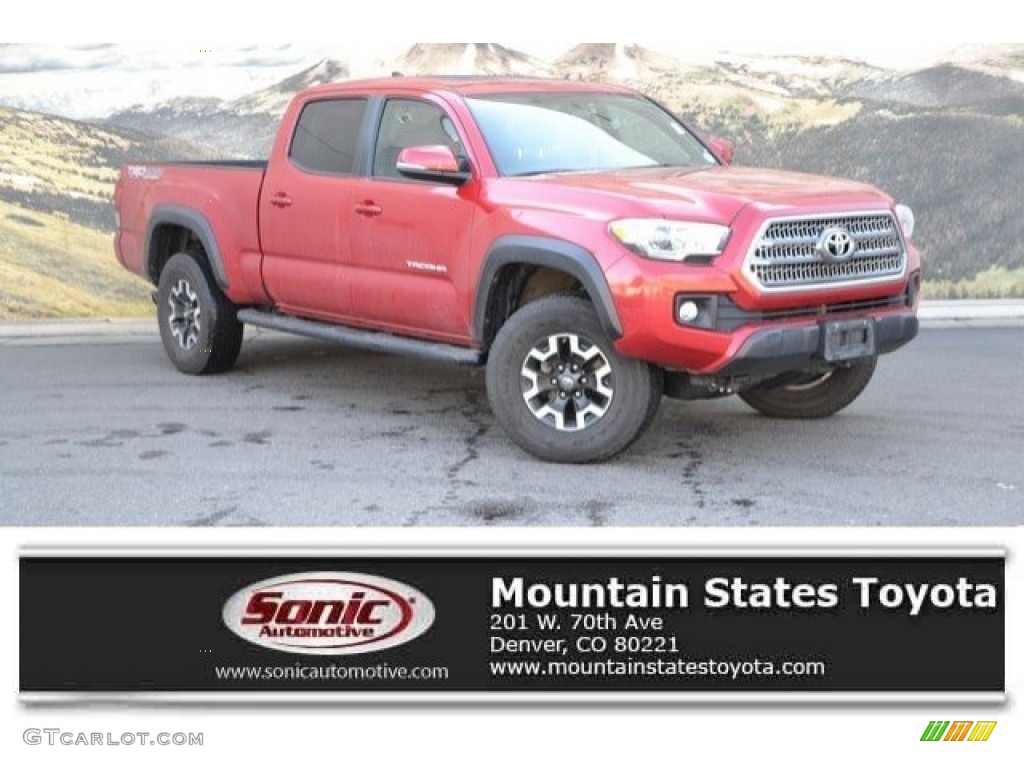 2016 Tacoma TRD Off-Road Double Cab 4x4 - Barcelona Red Metallic / Black photo #1