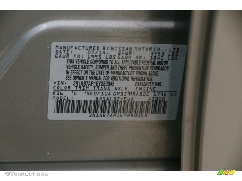 2014 Sentra SV - Magnetic Gray / Charcoal photo #18