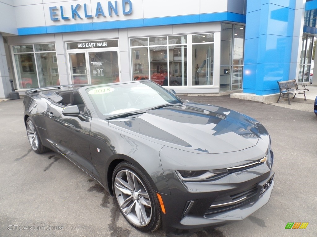 2018 Camaro LT Convertible - Nightfall Gray Metallic / Jet Black photo #2