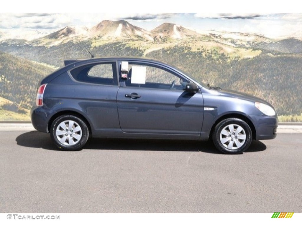 2009 Accent GS 3 Door - Charcoal Gray / Black photo #2