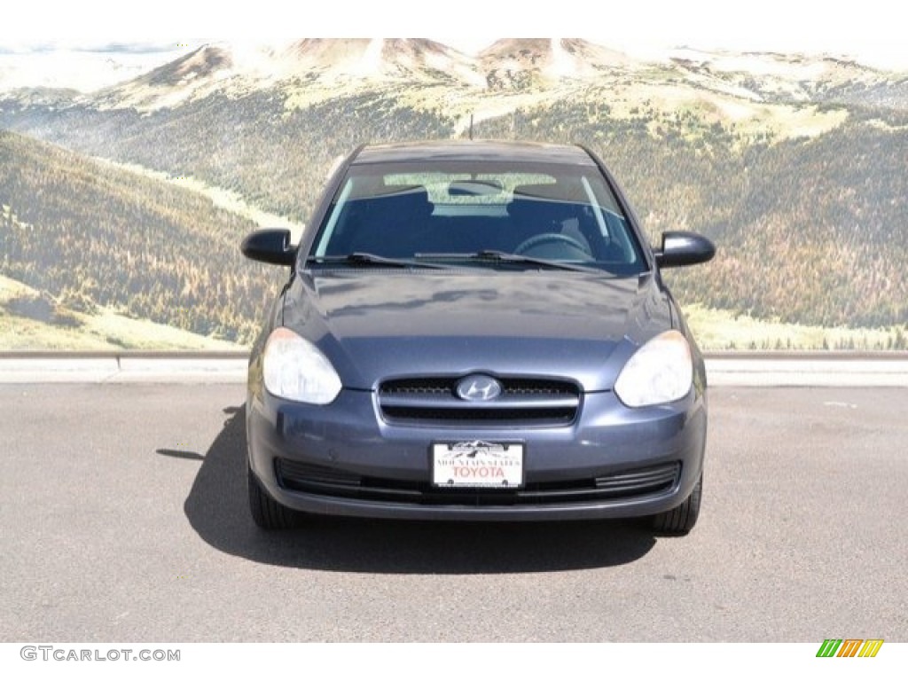 2009 Accent GS 3 Door - Charcoal Gray / Black photo #4