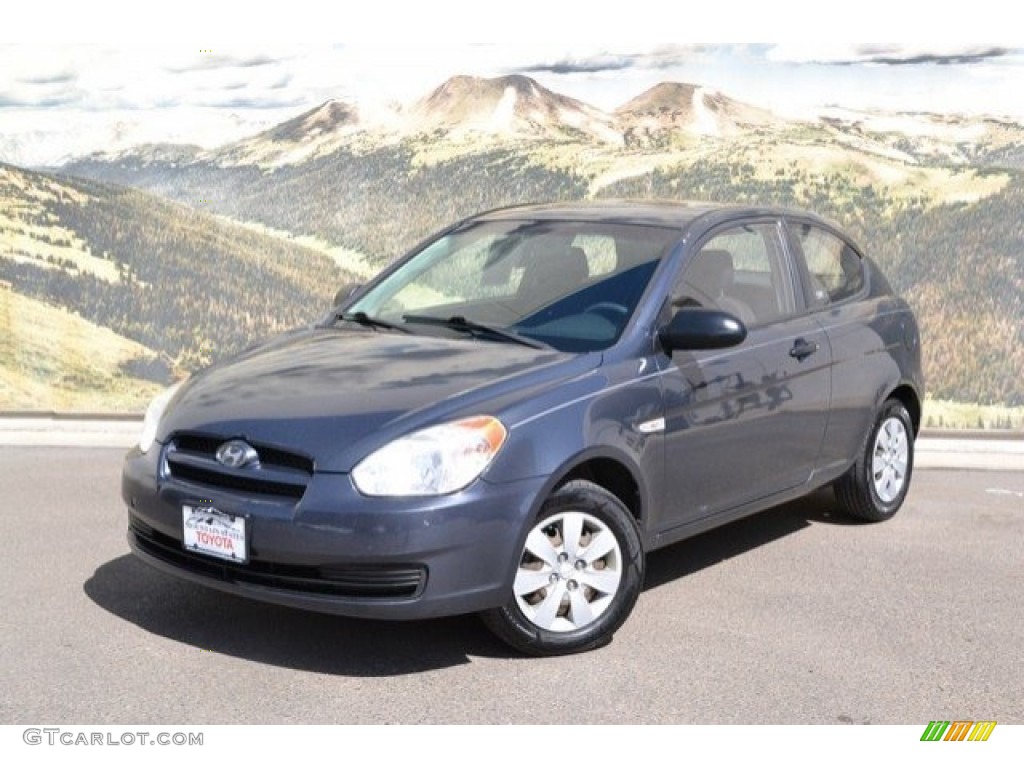 2009 Accent GS 3 Door - Charcoal Gray / Black photo #5