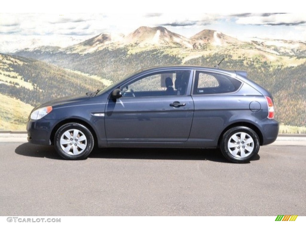 2009 Accent GS 3 Door - Charcoal Gray / Black photo #6