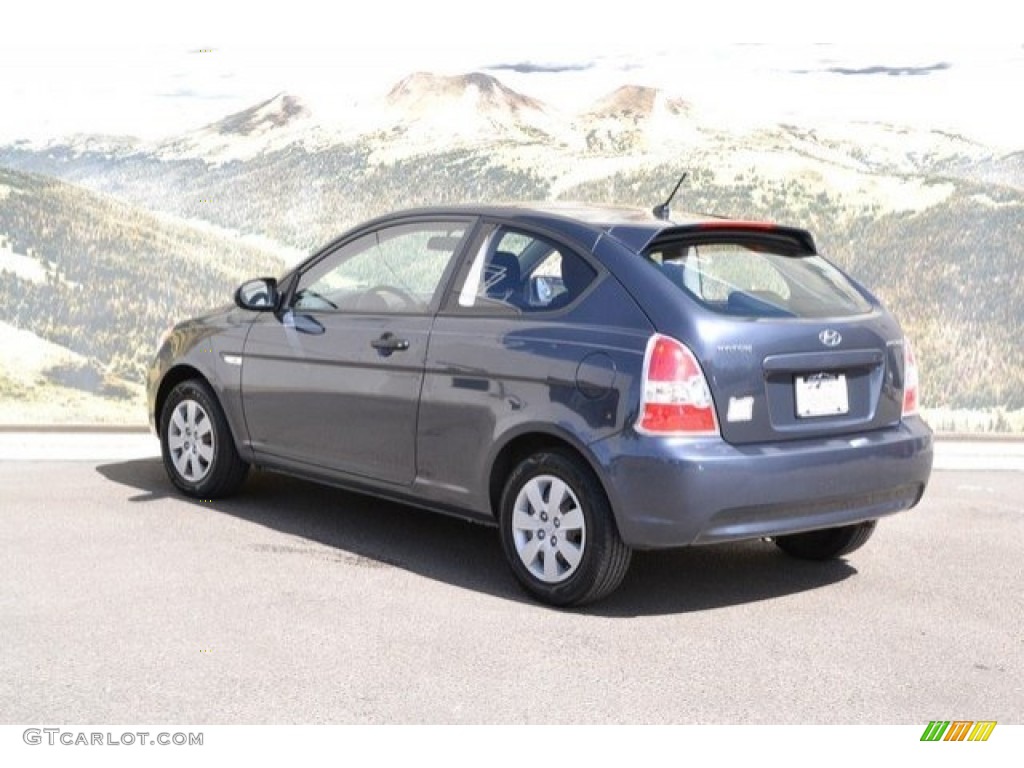2009 Accent GS 3 Door - Charcoal Gray / Black photo #8