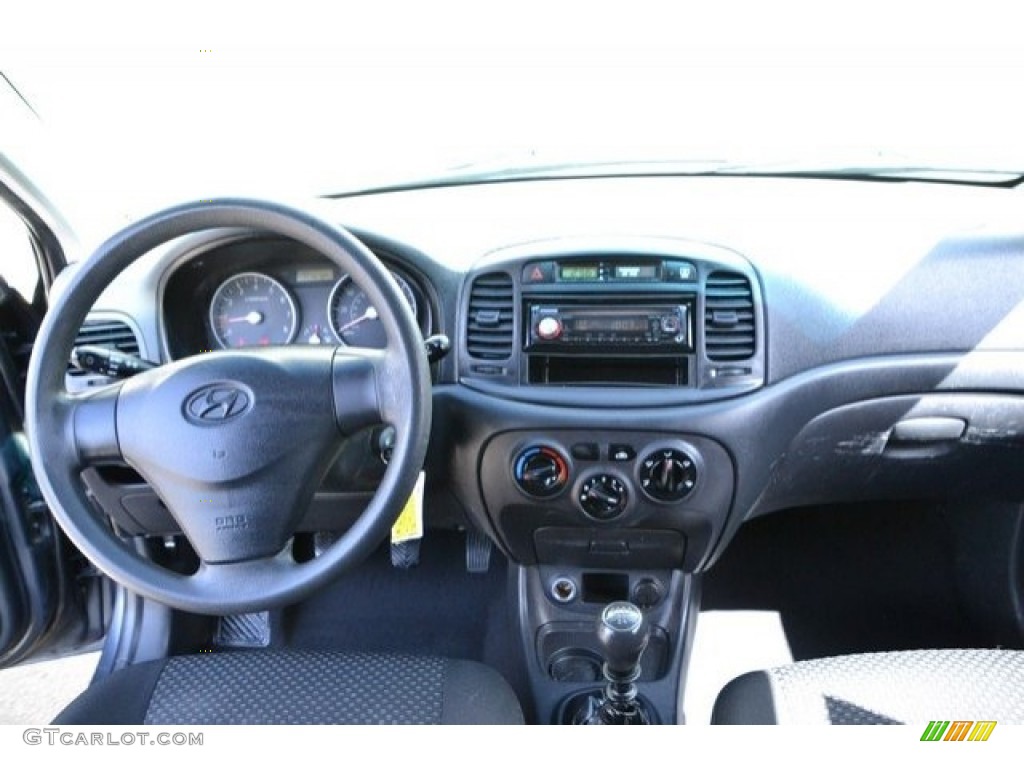 2009 Accent GS 3 Door - Charcoal Gray / Black photo #13