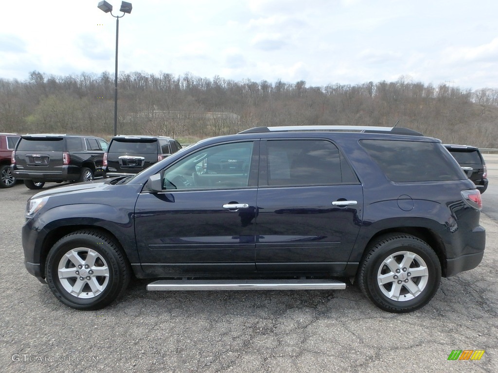 2015 Acadia SLE AWD - Dark Sapphire Blue Metallic / Light Titanium photo #14