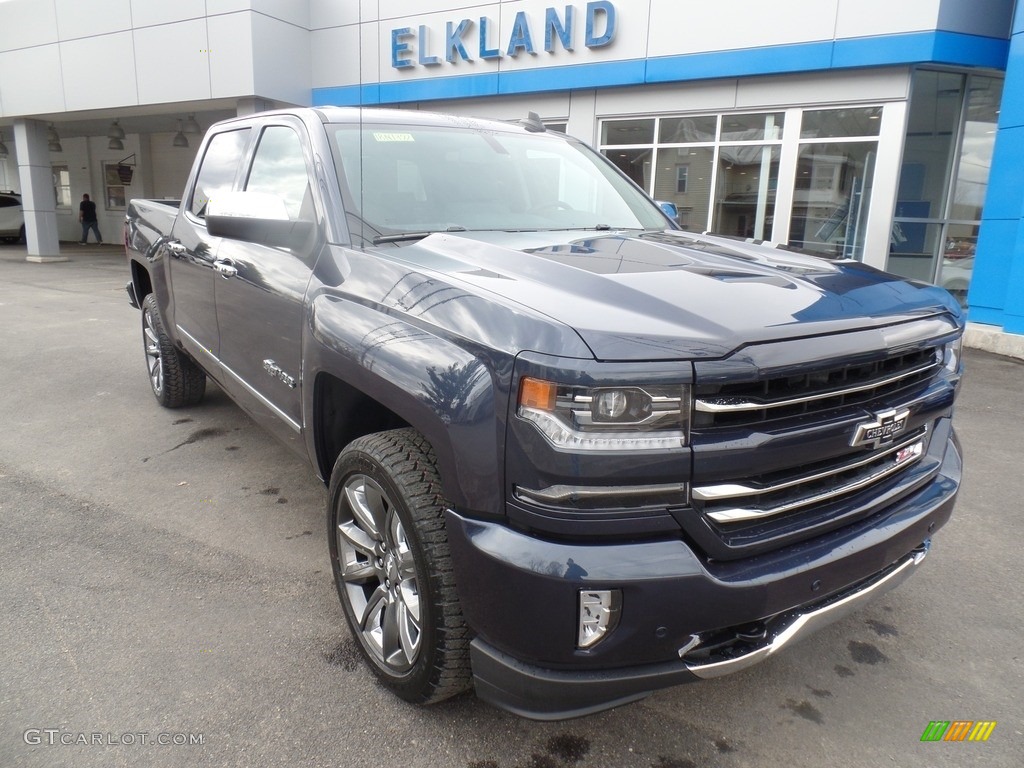 2018 Silverado 1500 LTZ Crew Cab 4x4 - Centennial Blue Metallic / Jet Black photo #3