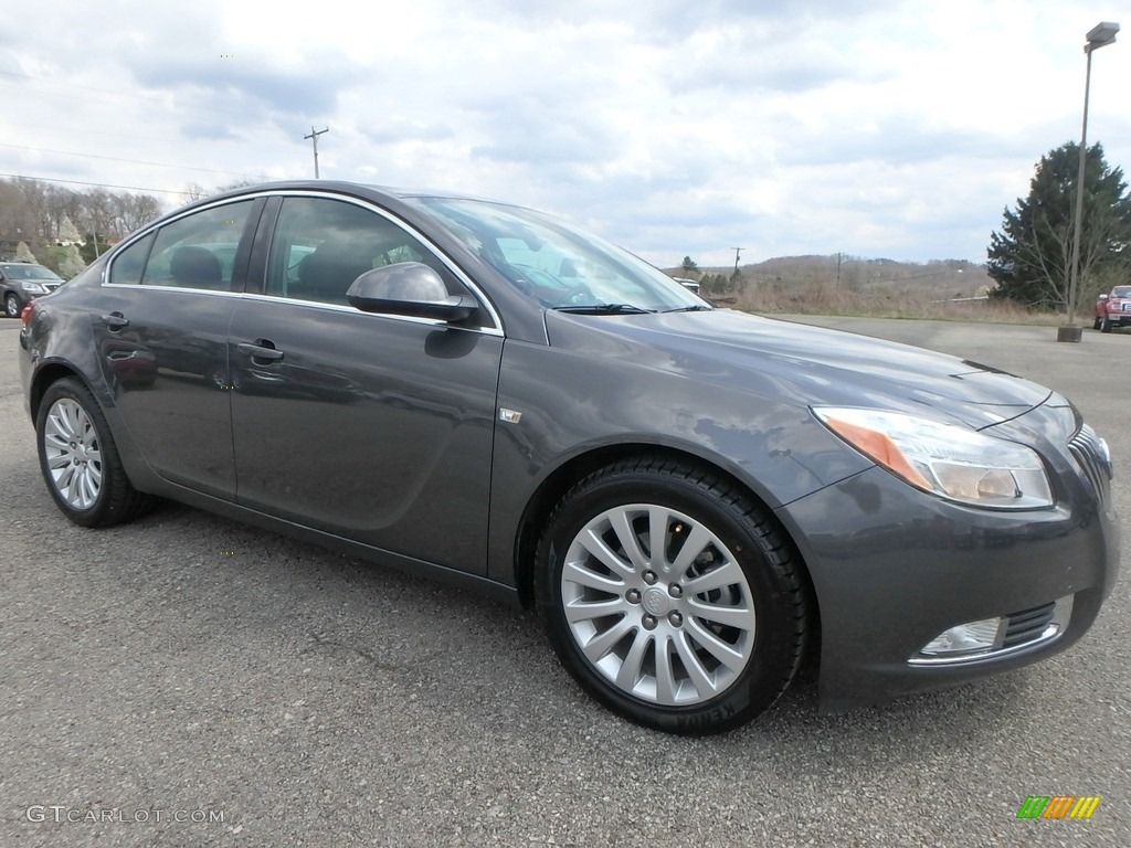 2011 Regal CXL Turbo - Granite Gray Metallic / Ebony photo #3