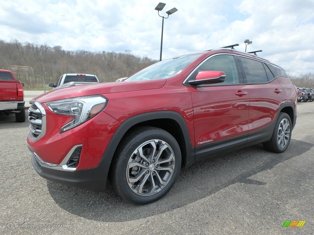 Red Quartz Tintcoat 2018 GMC Terrain SLT AWD Exterior Photo #126866572