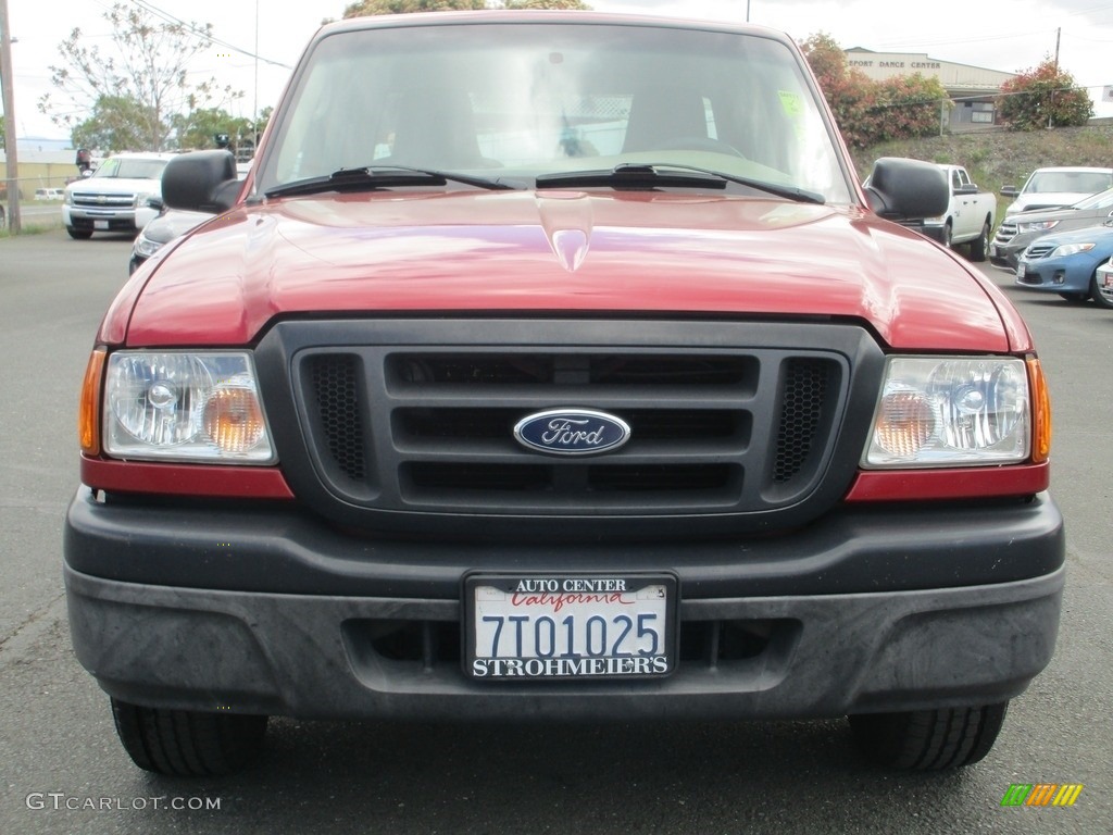 2005 Ranger XLT SuperCab - Toreador Red Metallic / Medium Pebble Tan photo #2