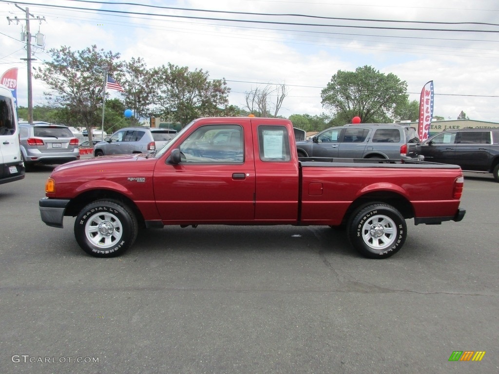2005 Ranger XLT SuperCab - Toreador Red Metallic / Medium Pebble Tan photo #4