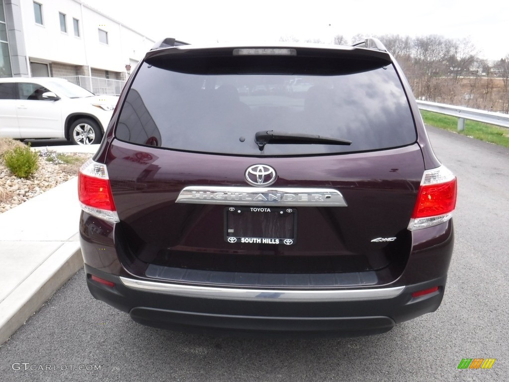 2013 Highlander SE 4WD - Sizzling Crimson Mica / Black photo #9