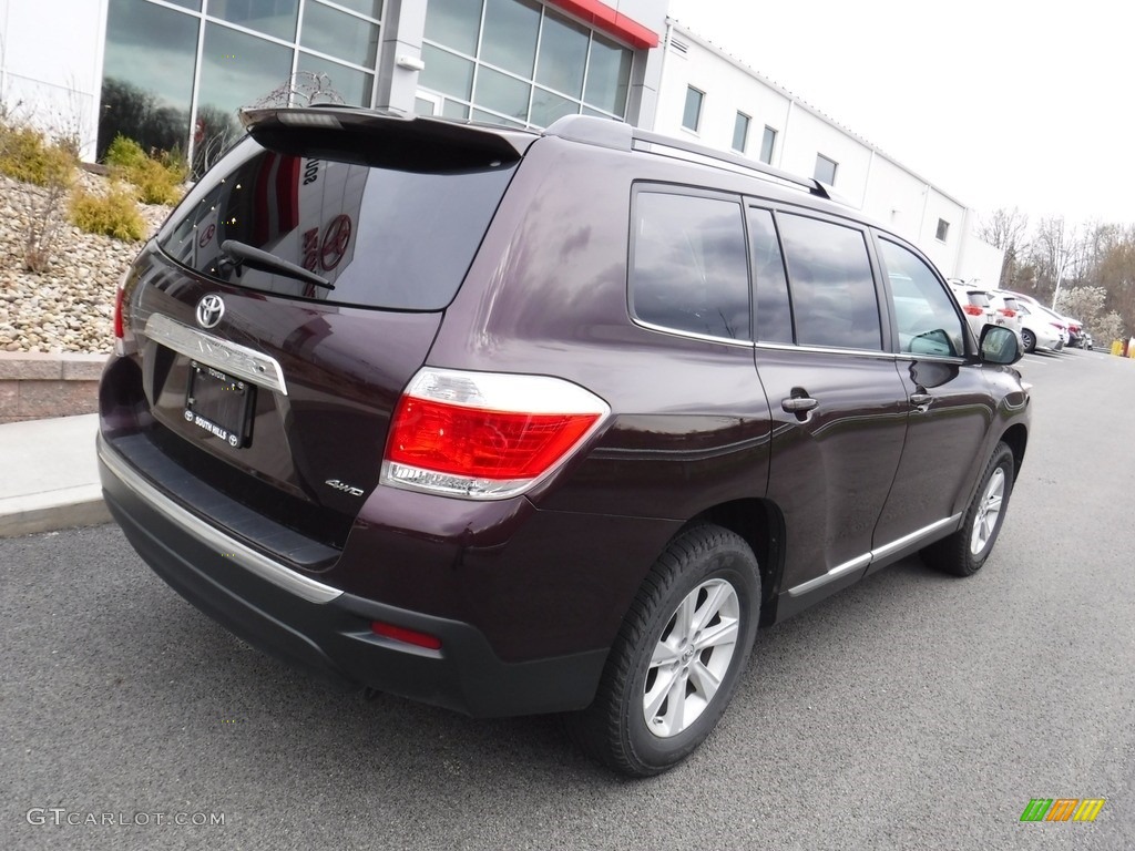 2013 Highlander SE 4WD - Sizzling Crimson Mica / Black photo #10