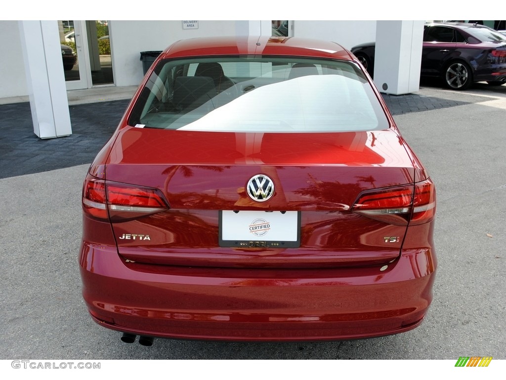 2017 Jetta S - Cardinal Red Metallic / Black/Palladium Gray photo #8