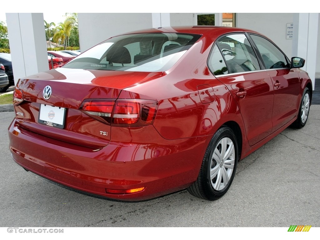 2017 Jetta S - Cardinal Red Metallic / Black/Palladium Gray photo #10