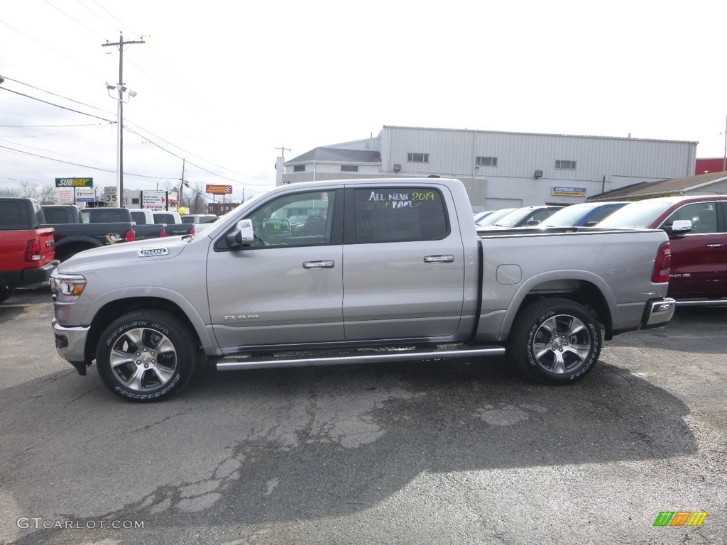 2019 1500 Laramie Crew Cab 4x4 - Billett Silver Metallic / Black photo #2