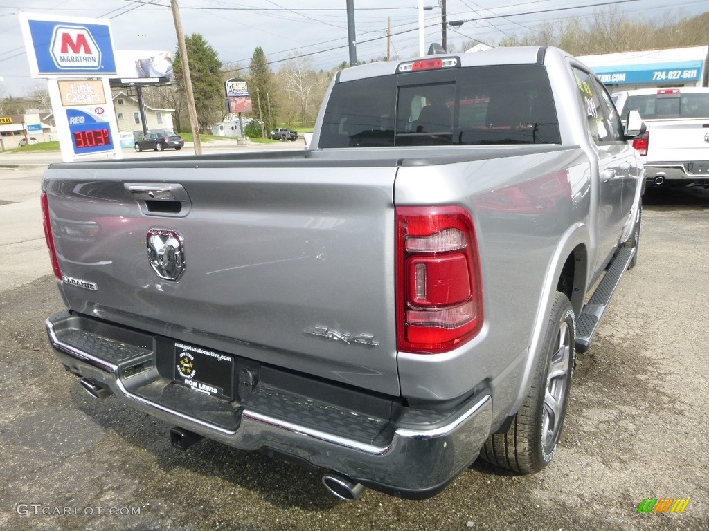 2019 1500 Laramie Crew Cab 4x4 - Billett Silver Metallic / Black photo #5