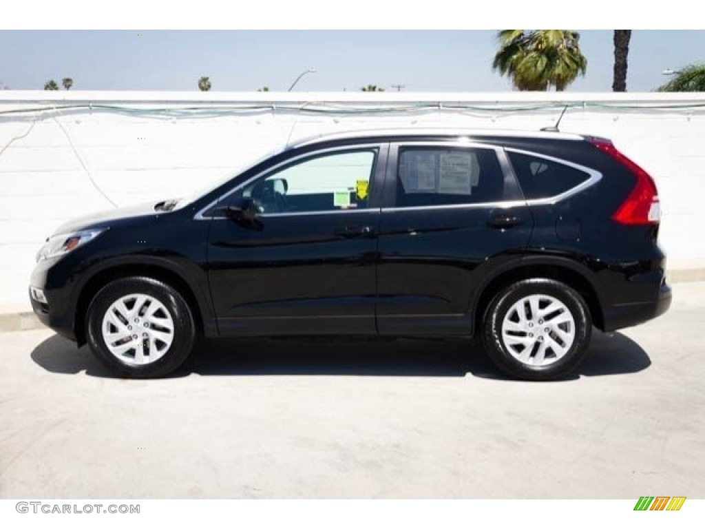 2016 CR-V EX-L - Crystal Black Pearl / Black photo #9